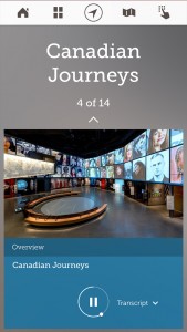 Audio Guide With Transcripts: Provides interactive features along with an audio guide, also available in American Sign Language (ASL) and french equivalent