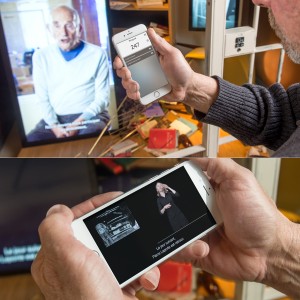 Universal Access Point provided sign language: While many exhibits feature American Sign Language (ASL) or Langue des signes Québécoise (LSQ), the mobile app includes additional sing-language content for several exhibits.