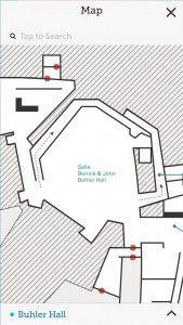 Interactive Map: An interactive map of the Museum’s public spaces can tell you where you are, show you floorplans or guide you to your destination.