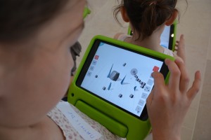 Kids playing on studio 3D