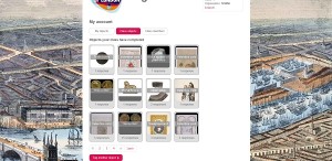 Image of Tag London interface page showing thumbnails of object images