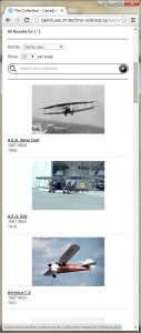 Easy to navigate collection interface