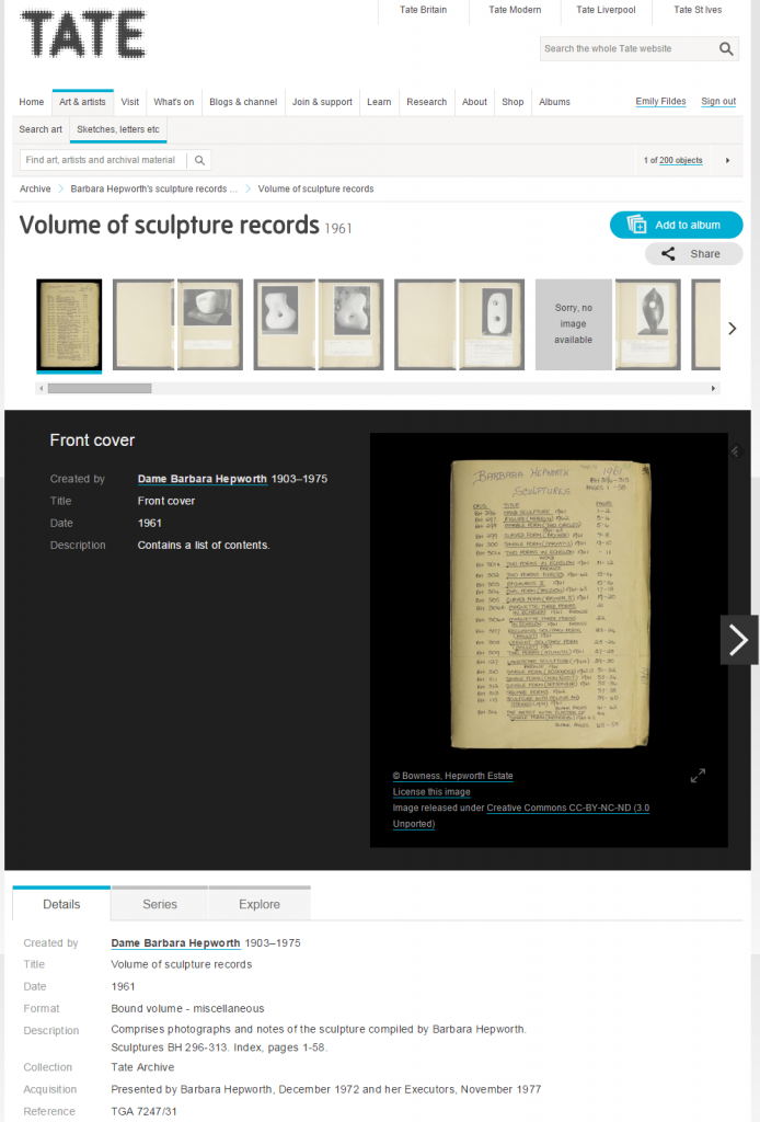 Figure 5: A screenshot showing a multi-piece item page design