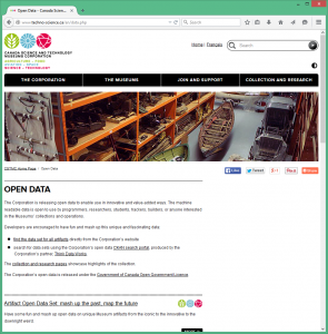 Open Data Landing Page