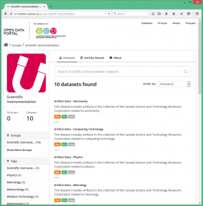 Open Data Portal - List of Data Sets