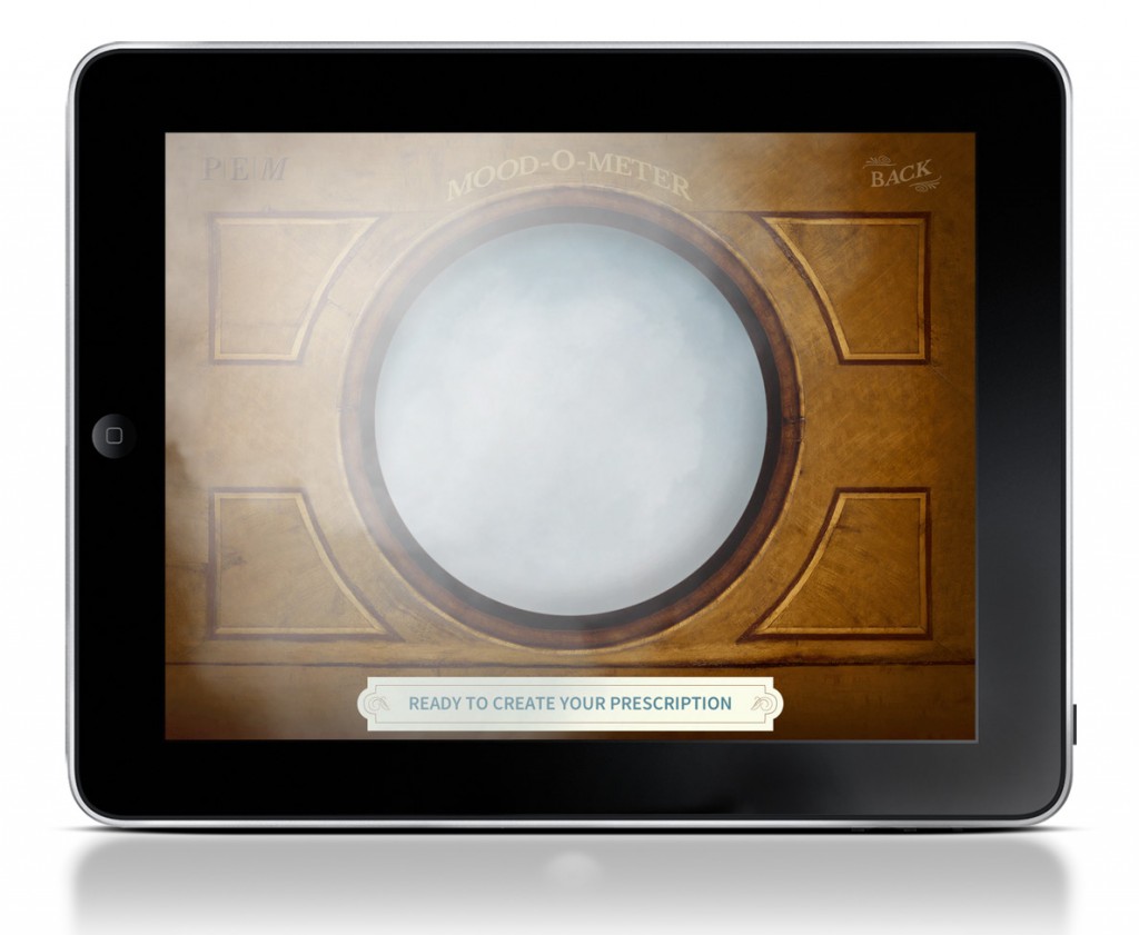 Shake potion mixing screen