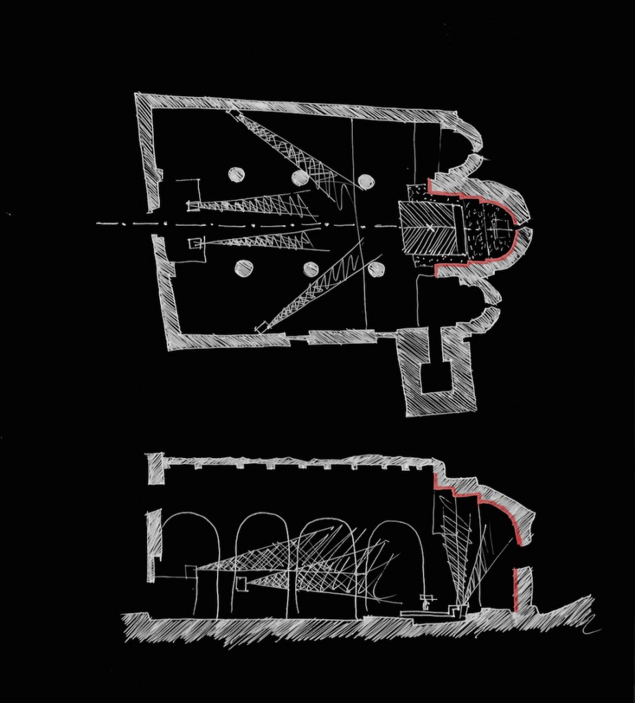 Figure 11: The distribution of the six projectors. Illustration: Burzon*Comenge. 