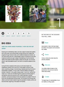 Created in Drupal, any online teacher can place the course within their LMS, which retains the navigation and design.