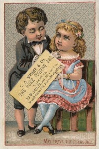 Image of Brooklyn Museum libraries and archives: Scrapbook of trade cards, 1878-1885