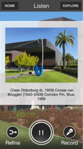 Figure 5: example of image linking to visitor comments on app interface