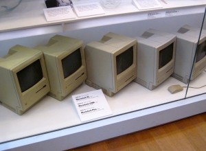 Fig. 1 Apple Macintoshes on display at Museum of Modern Art in 2011. Photo by flickr user j.s. Clark